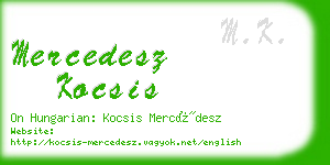 mercedesz kocsis business card